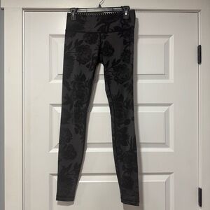 lululemon athletica Black Floral Leggings